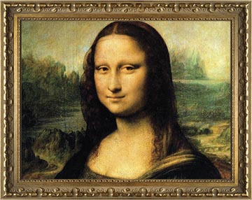 V1 8088-mona Lisa-framed 106443414 - University Art