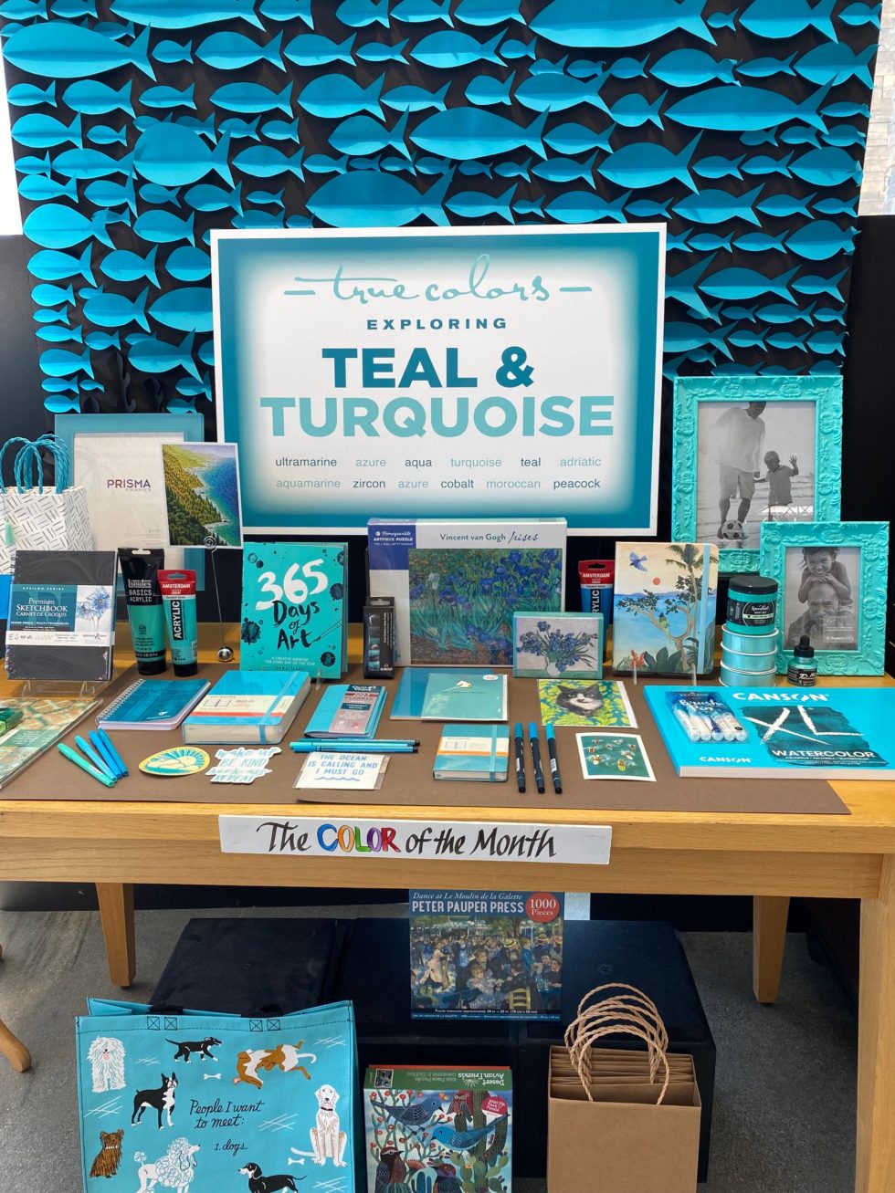 September Reveals Turquoise Teal University Art